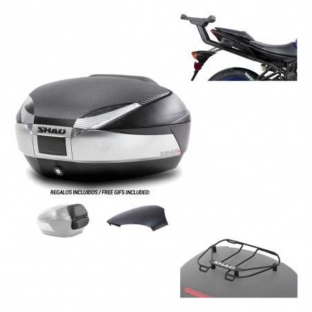 SHAD Baul trasero + herraje montaje parrilla portabultos superior SH48 KIT-180754