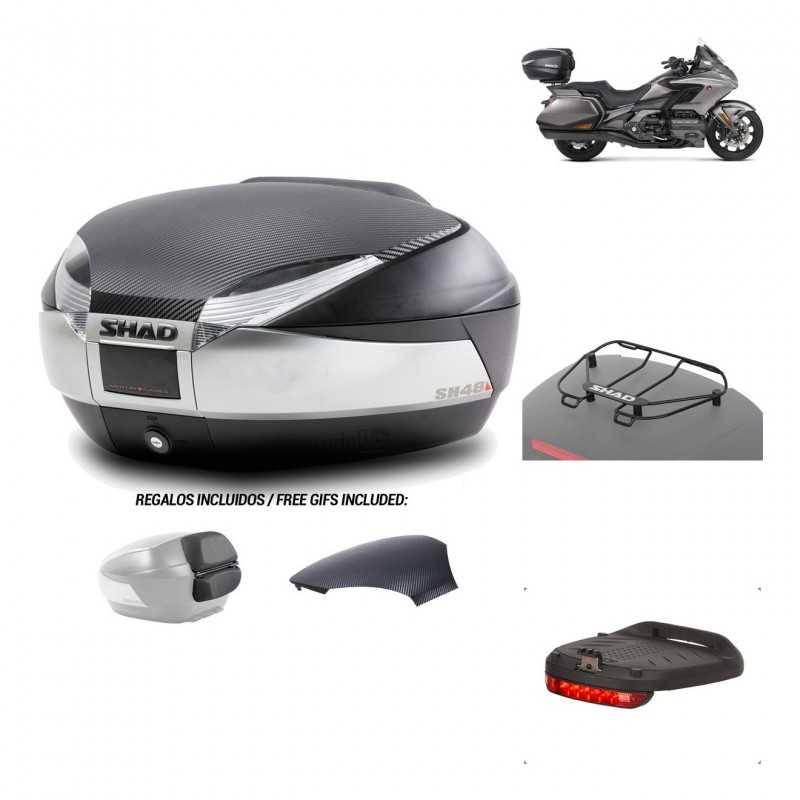 SHAD Baul trasero + herraje montaje accesorios SH48 KIT-180707