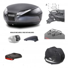 Rear trunk + mounting hardware + accessories  SH48