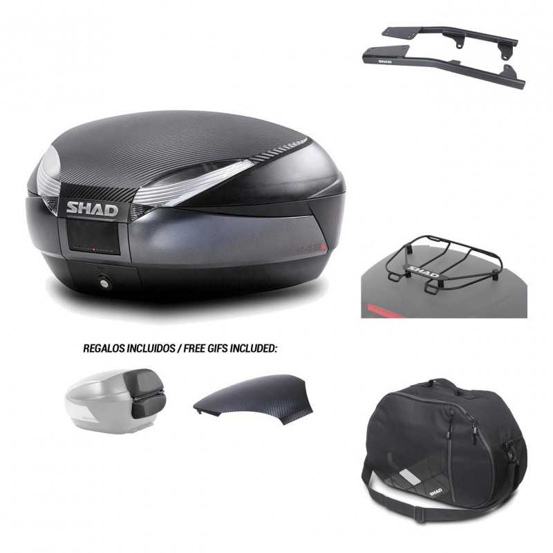 SHAD Baul trasero + herraje montaje accesorios SH48 KIT-181047