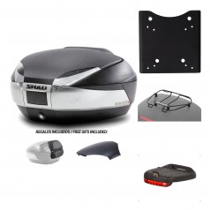 Rear trunk + mounting hardware + accessories  SH48