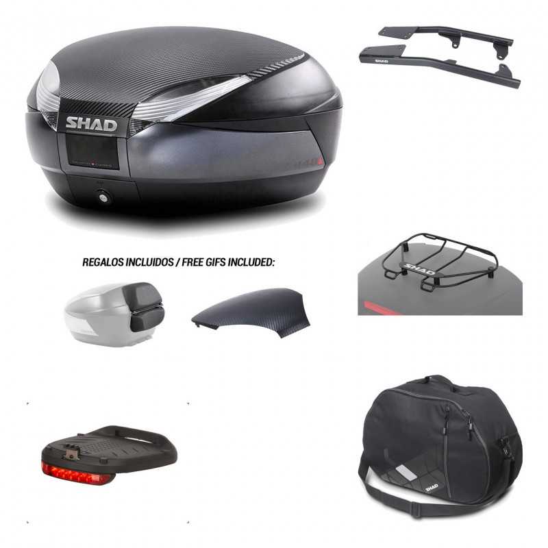Rear trunk + mounting hardware + accessories  SH48