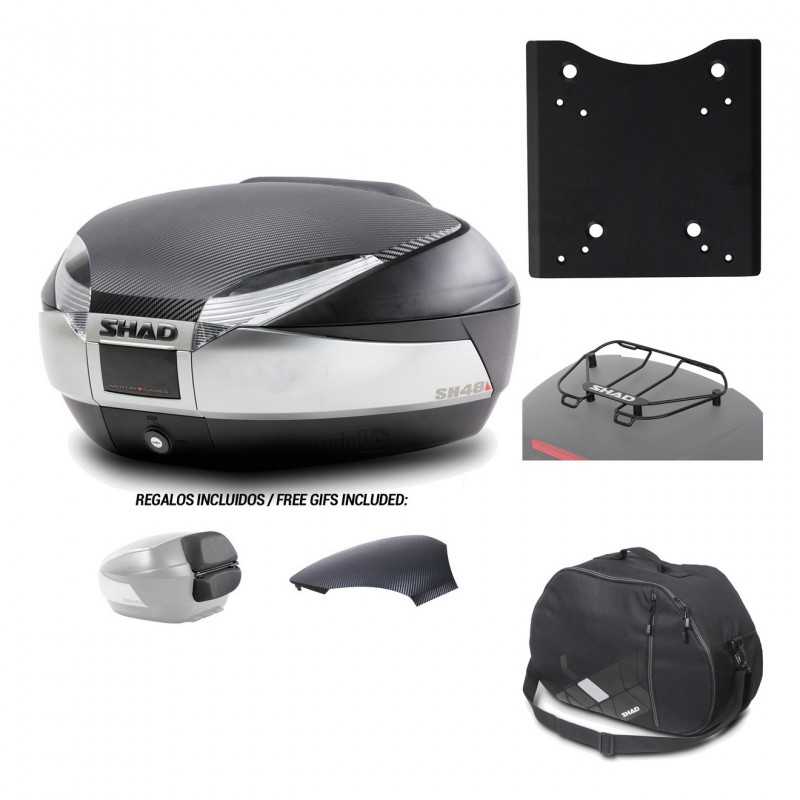 Rear trunk + mounting hardware + accessories  SH48