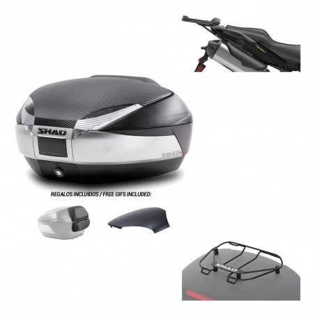 SHAD Baul trasero + herraje montaje parrilla portabultos superior SH48 KIT-180658