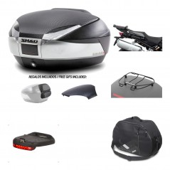 Rear trunk + mounting hardware + accessories  SH48