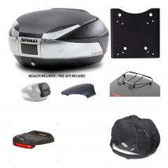 Rear trunk + mounting hardware + accessories  SH48