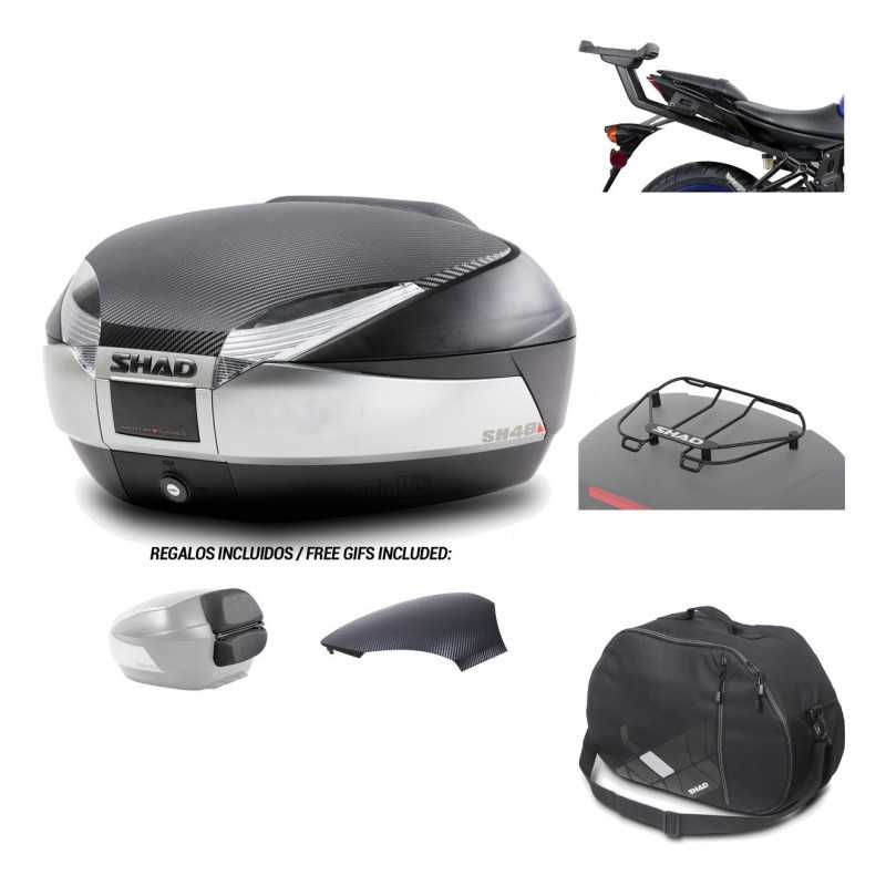 SHAD Baul trasero + herraje montaje accesorios SH48 KIT-180756