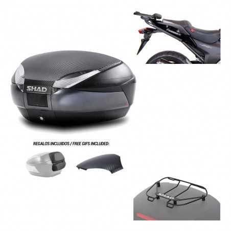 SHAD Baul trasero + herraje montaje parrilla portabultos superior SH48 KIT-181050