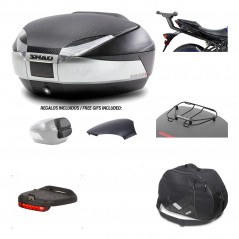 SHAD Baul trasero + herraje montaje accesorios SH48 KIT-180757