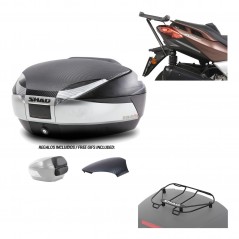 SHAD Baul trasero + herraje montaje parrilla portabultos superior SH48 KIT-180954