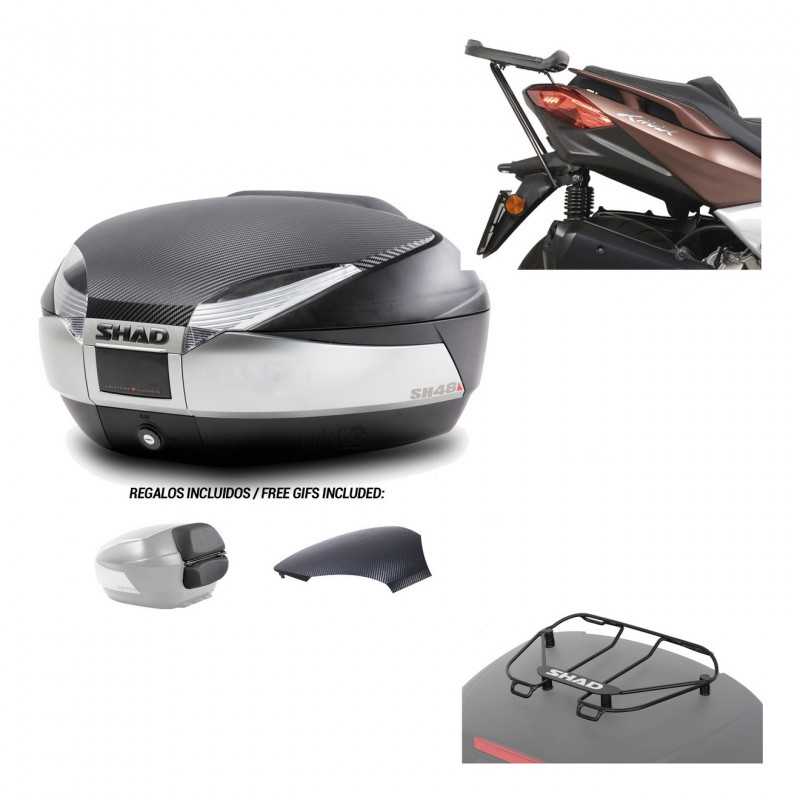 SHAD Baul trasero + herraje montaje parrilla portabultos superior SH48 KIT-180954