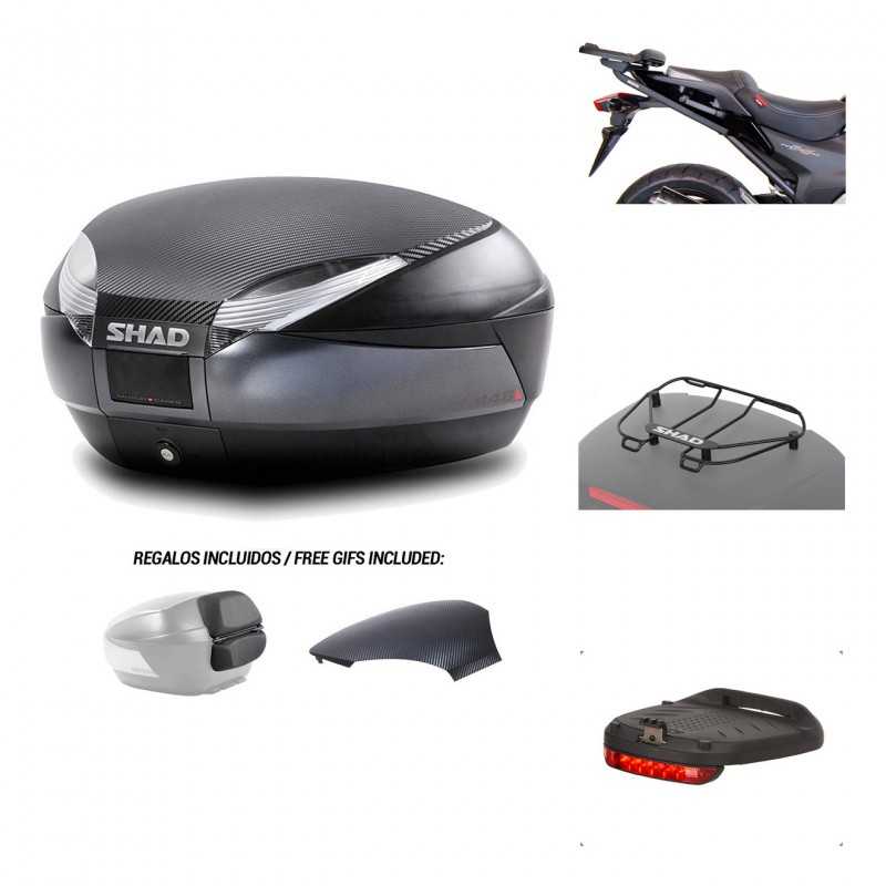 SHAD Baul trasero + herraje montaje accesorios SH48 KIT-181051