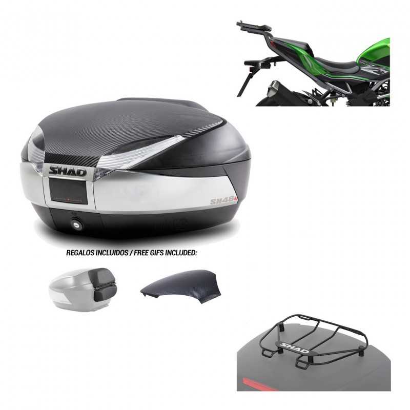 SHAD Baul trasero + herraje montaje parrilla portabultos superior SH48 KIT-180906