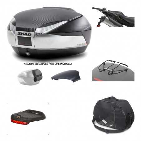 SHAD Baul trasero + herraje montaje accesorios SH48 KIT-180661