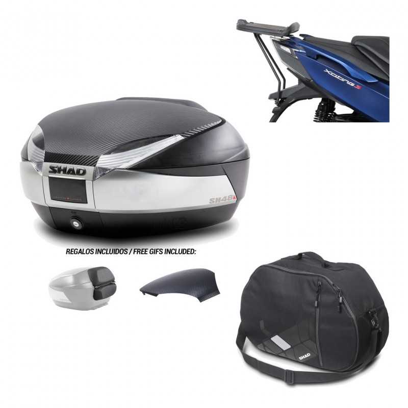 SHAD Baul trasero + herraje montaje bolsa interna SH48 KIT-180712