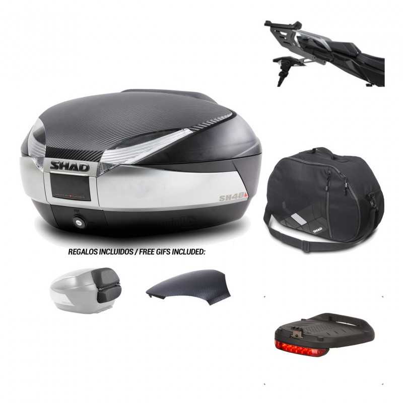 SHAD Baul trasero + herraje montaje accesorios SH48 KIT-180761