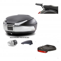 SHAD Baul trasero + herraje montaje luz de freno SH48 KIT-180911