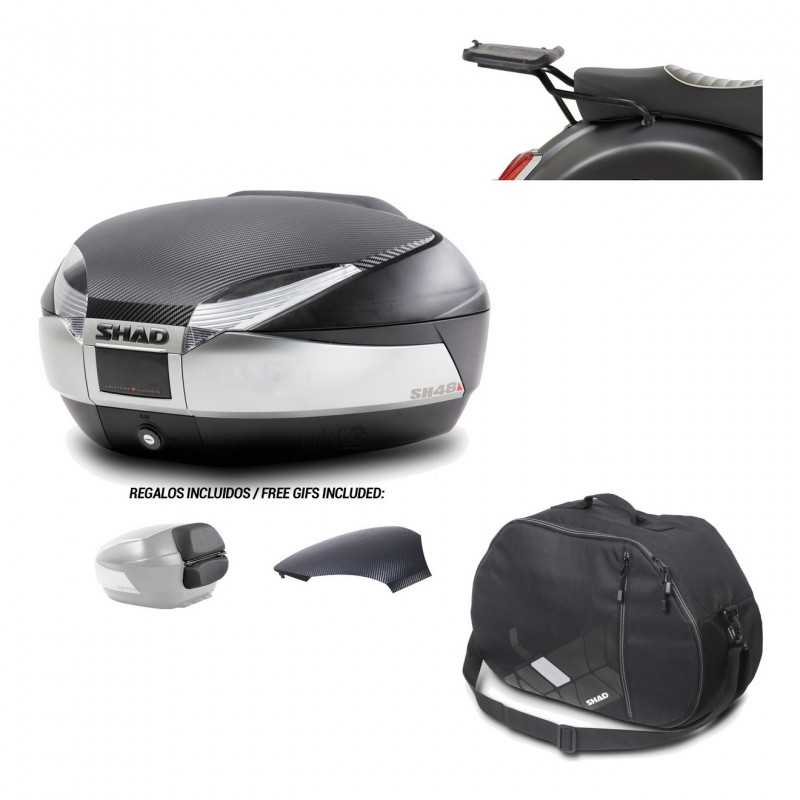 SHAD Baul trasero + herraje montaje bolsa interna SH48 KIT-180912
