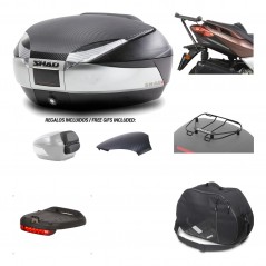 Rear trunk + mounting hardware + accessories  SH48