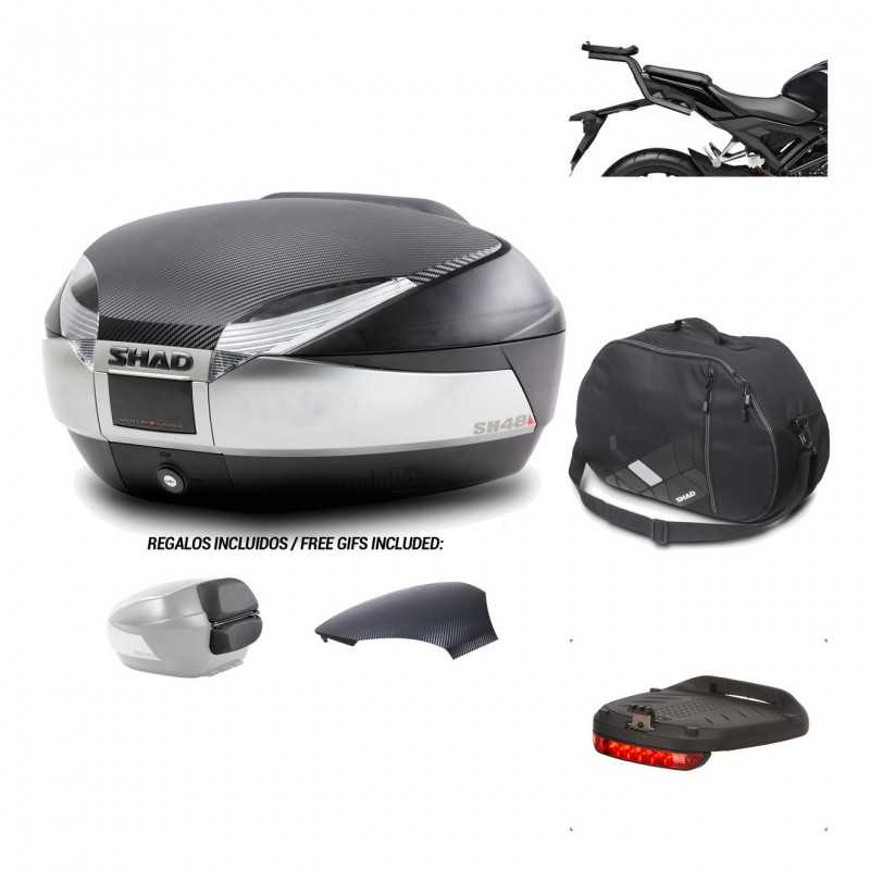 Rear trunk + mounting hardware + accessories  SH48