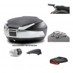 Rear trunk + mounting hardware + accessories  SH48