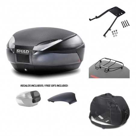 SHAD Baul trasero + herraje montaje accesorios SH48 KIT-181012