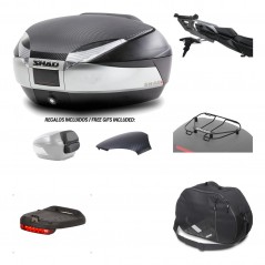 SHAD Baul trasero + herraje montaje accesorios SH48 KIT-180765