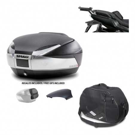SHAD Baul trasero + herraje montaje bolsa interna SH48 KIT-180864