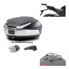 SHAD Baul trasero + herraje montaje parrilla portabultos superior SH48 KIT-180962