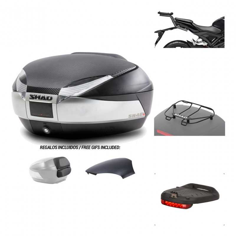 Rear trunk + mounting hardware + accessories  SH48