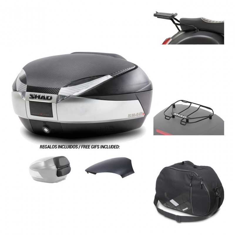 SHAD Baul trasero + herraje montaje accesorios SH48 KIT-180916