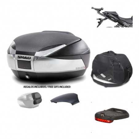 SHAD Baul trasero + herraje montaje accesorios SH48 KIT-180817