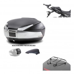 SHAD Baul trasero + herraje montaje parrilla portabultos superior SH48 KIT-180818