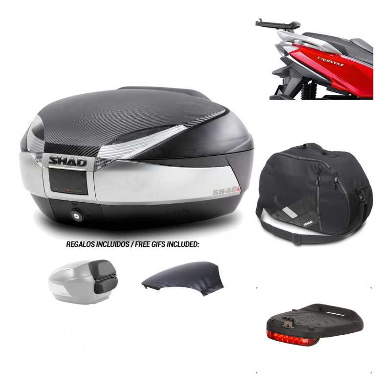 Rear trunk + mounting hardware + accessories  SH48