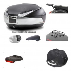 Rear trunk + mounting hardware + accessories  SH48