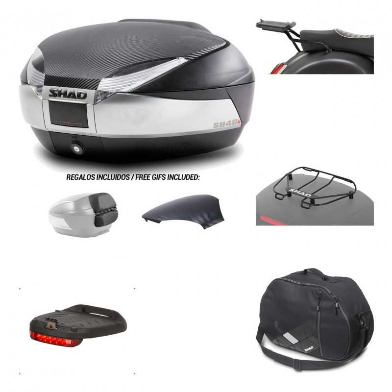SHAD Baul trasero + herraje montaje accesorios SH48 KIT-180917