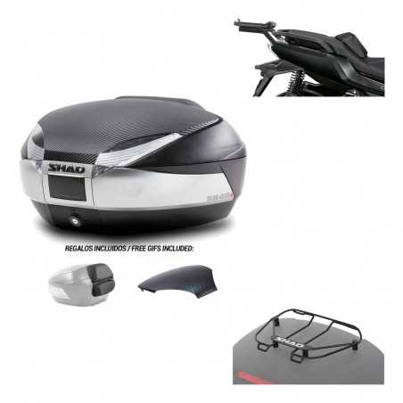 SHAD Baul trasero + herraje montaje parrilla portabultos superior SH48 KIT-180866