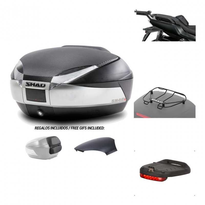 SHAD Baul trasero + herraje montaje accesorios SH48 KIT-180867