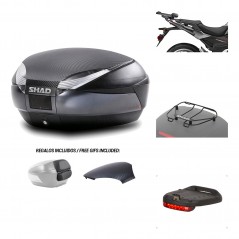 Rear trunk + mounting hardware + accessories  SH48