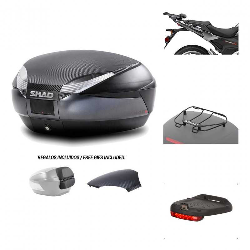 SHAD Baul trasero + herraje montaje accesorios SH48 KIT-181520