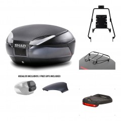 SHAD Baul trasero + herraje montaje accesorios SH48 KIT-181370