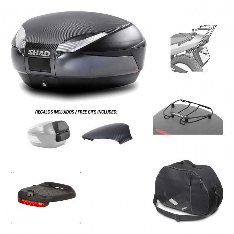 Rear trunk + mounting hardware + accessories  SH48