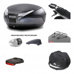 Rear trunk + mounting hardware + accessories  SH48