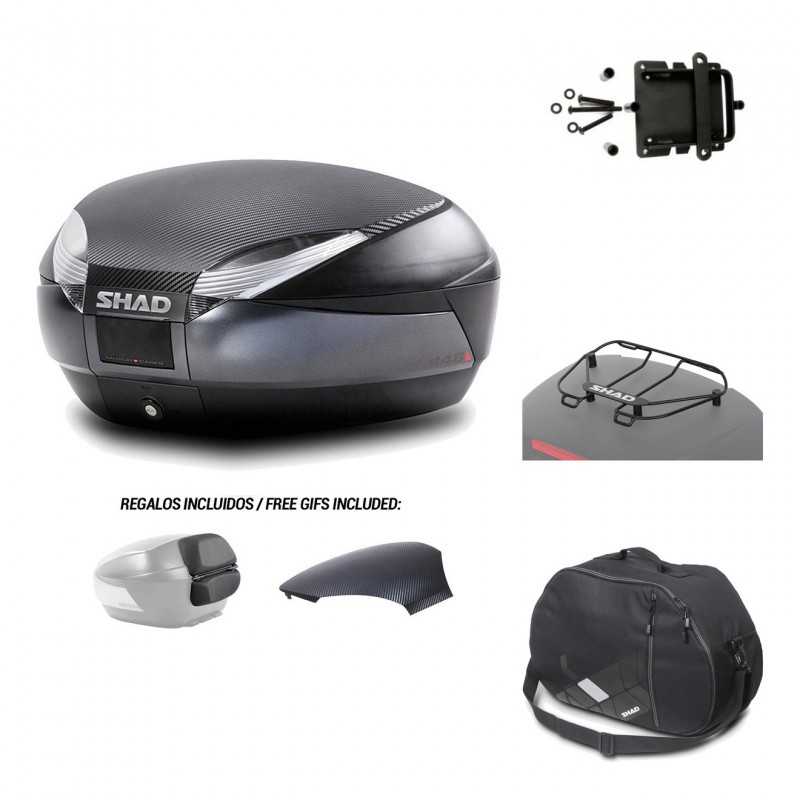 SHAD Baul trasero + herraje montaje accesorios SH48 KIT-181221