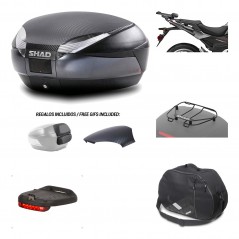 Rear trunk + mounting hardware + accessories  SH48