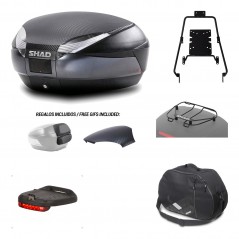SHAD Baul trasero + herraje montaje accesorios SH48 KIT-181372