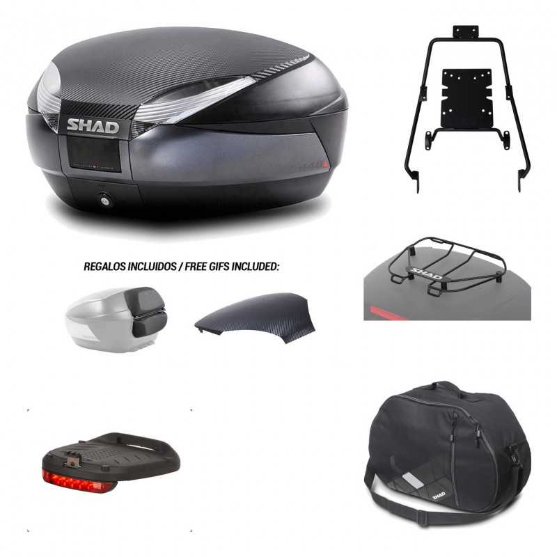 Rear trunk + mounting hardware + accessories  SH48