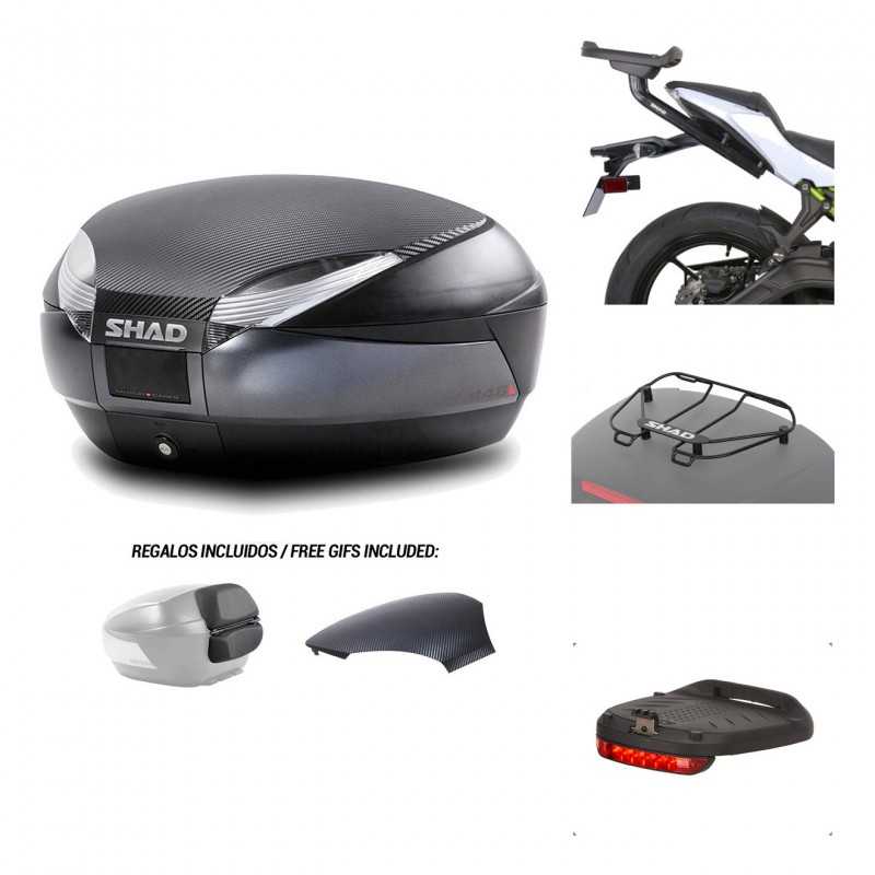 SHAD Baul trasero + herraje montaje accesorios SH48 KIT-181572
