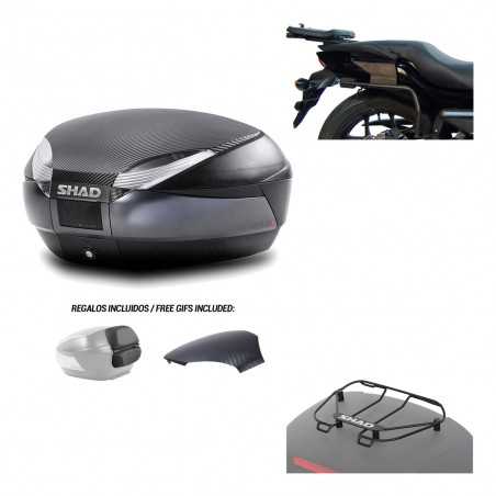 Back trunk + big top fitting + top grid rack SH48