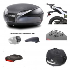 SHAD Baul trasero + herraje montaje accesorios SH48 KIT-181574